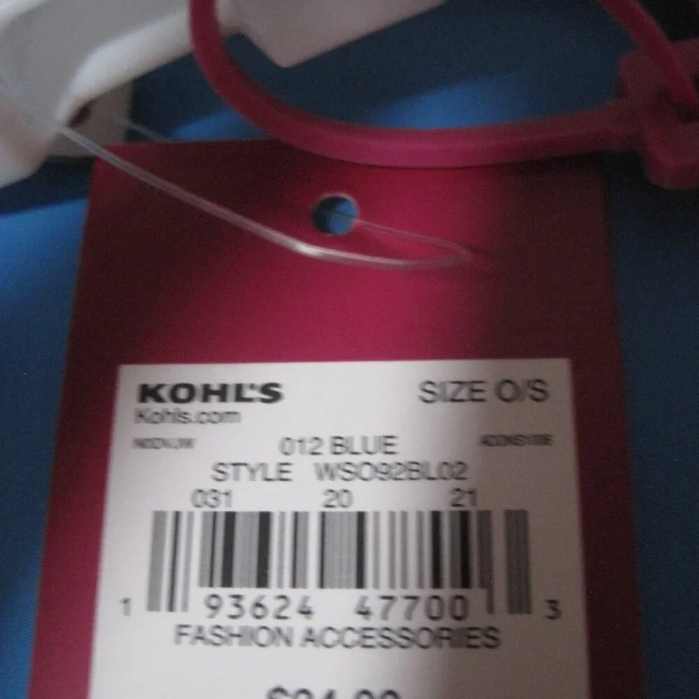 Target SO Colorblock Clip-Front Zipper Top & Back Pockets Fanny Pack Blue White